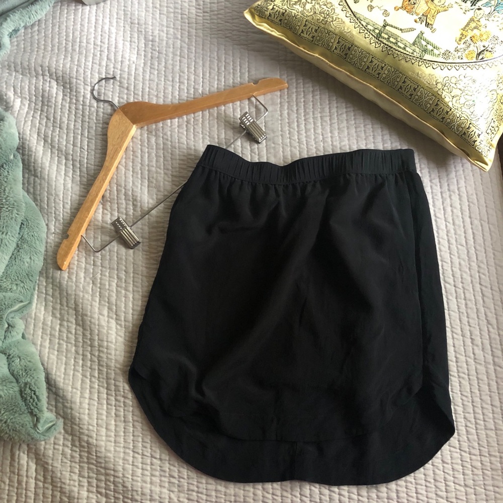 Madewell 100% Silk Miniskirt